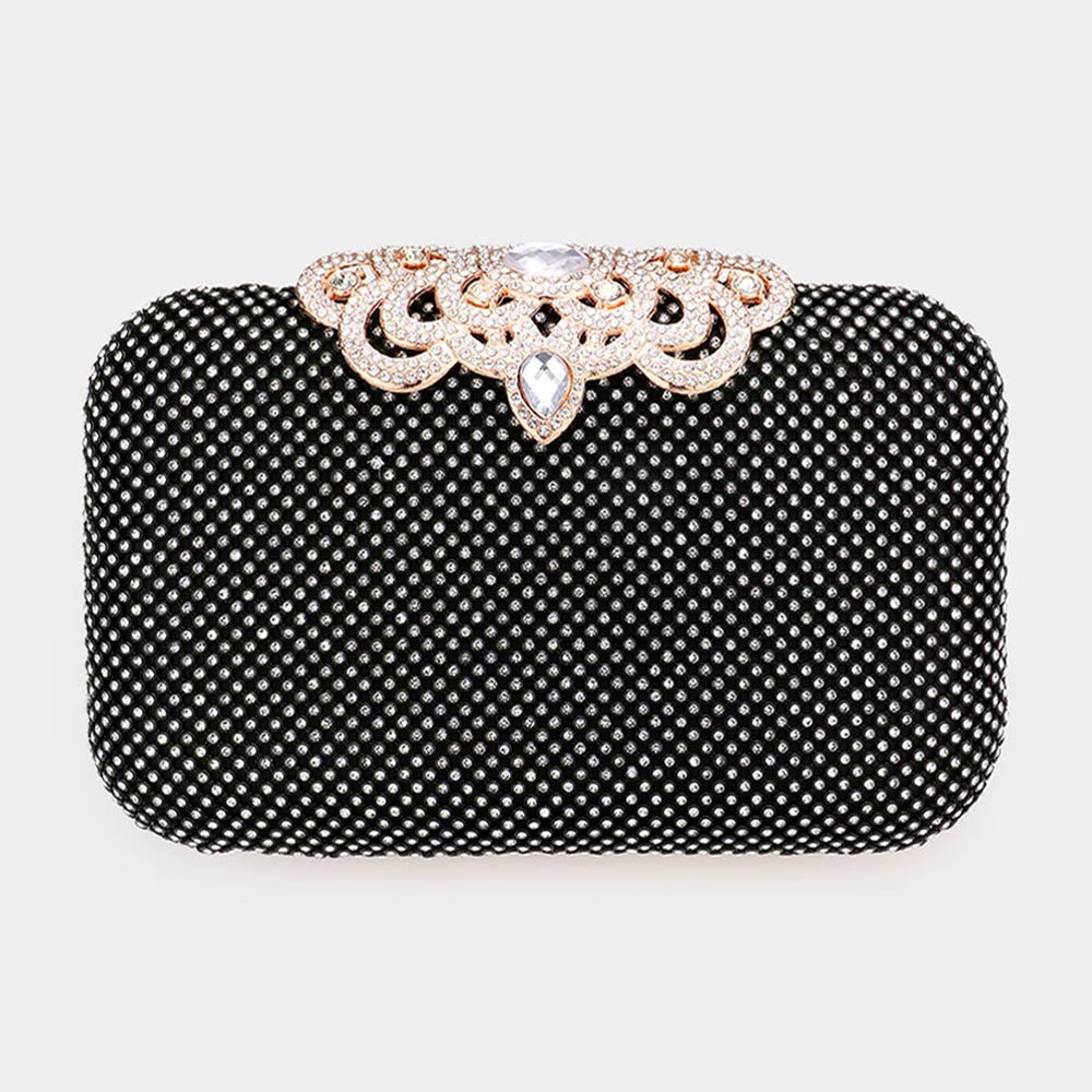 Stone Embellished Evening Tote / Clutch / Crossbody Bag