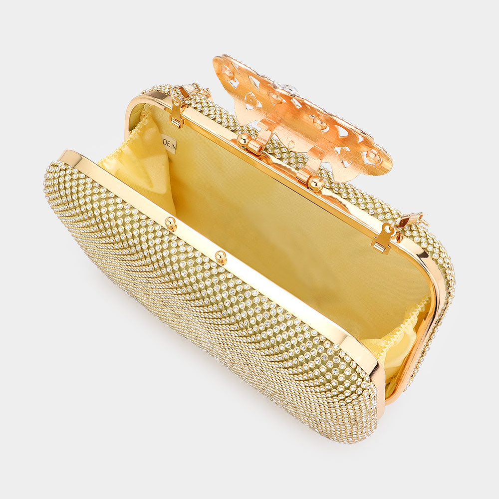 Stone Embellished Evening Tote / Clutch / Crossbody Bag