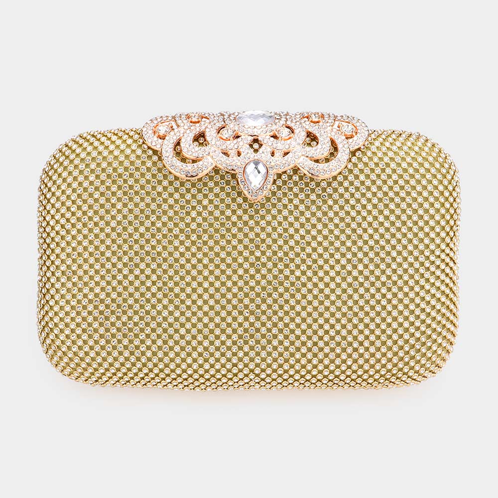 Stone Embellished Evening Tote / Clutch / Crossbody Bag