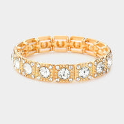 Stone Embellished Evening Bracelet