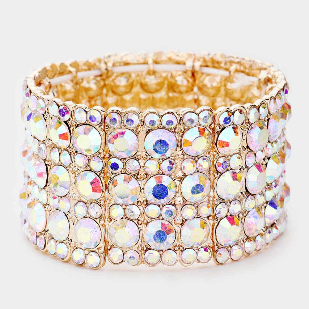 Rhinestone Crystal Stretch Evening Bracelet