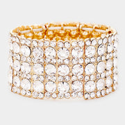 Rhinestone Crystal Stretch Evening Bracelet
