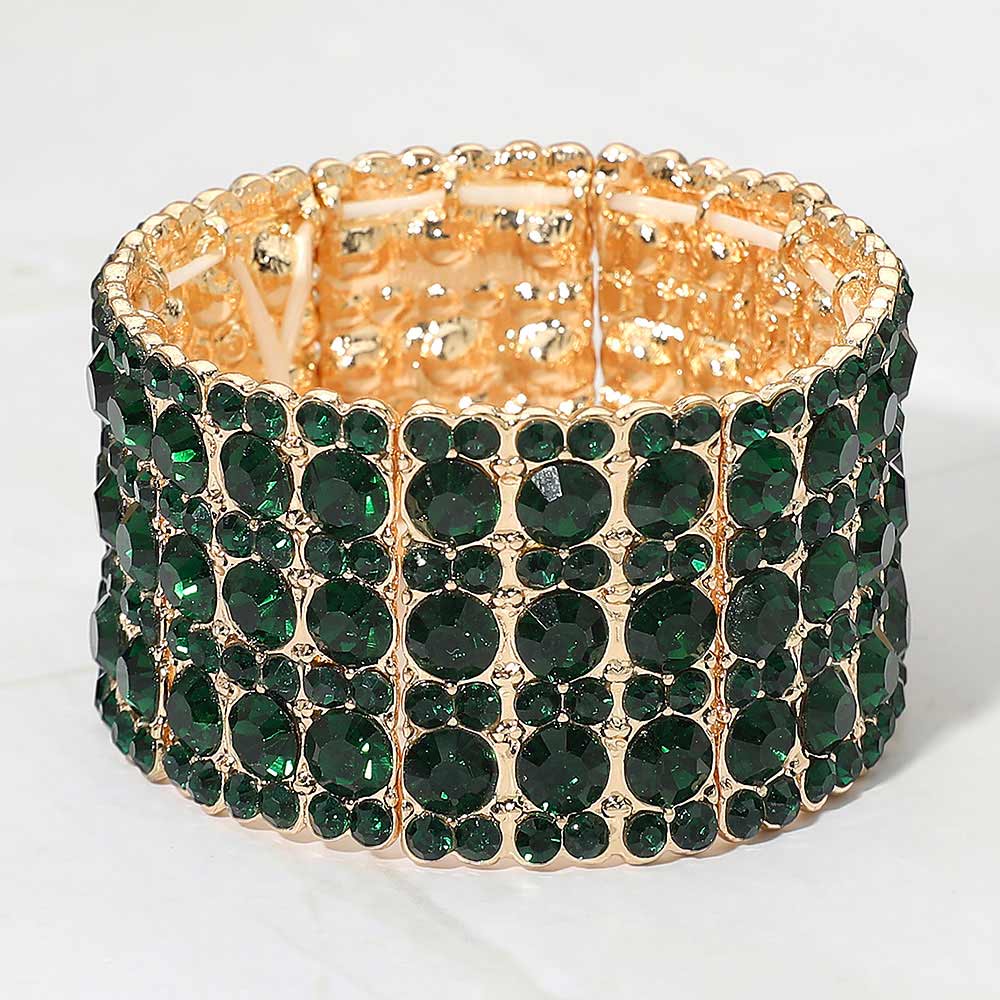 Rhinestone Crystal Stretch Evening Bracelet