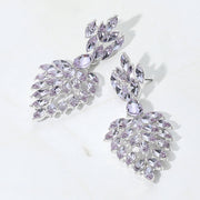 Marques Stone Accented Dangle Evening Earrings