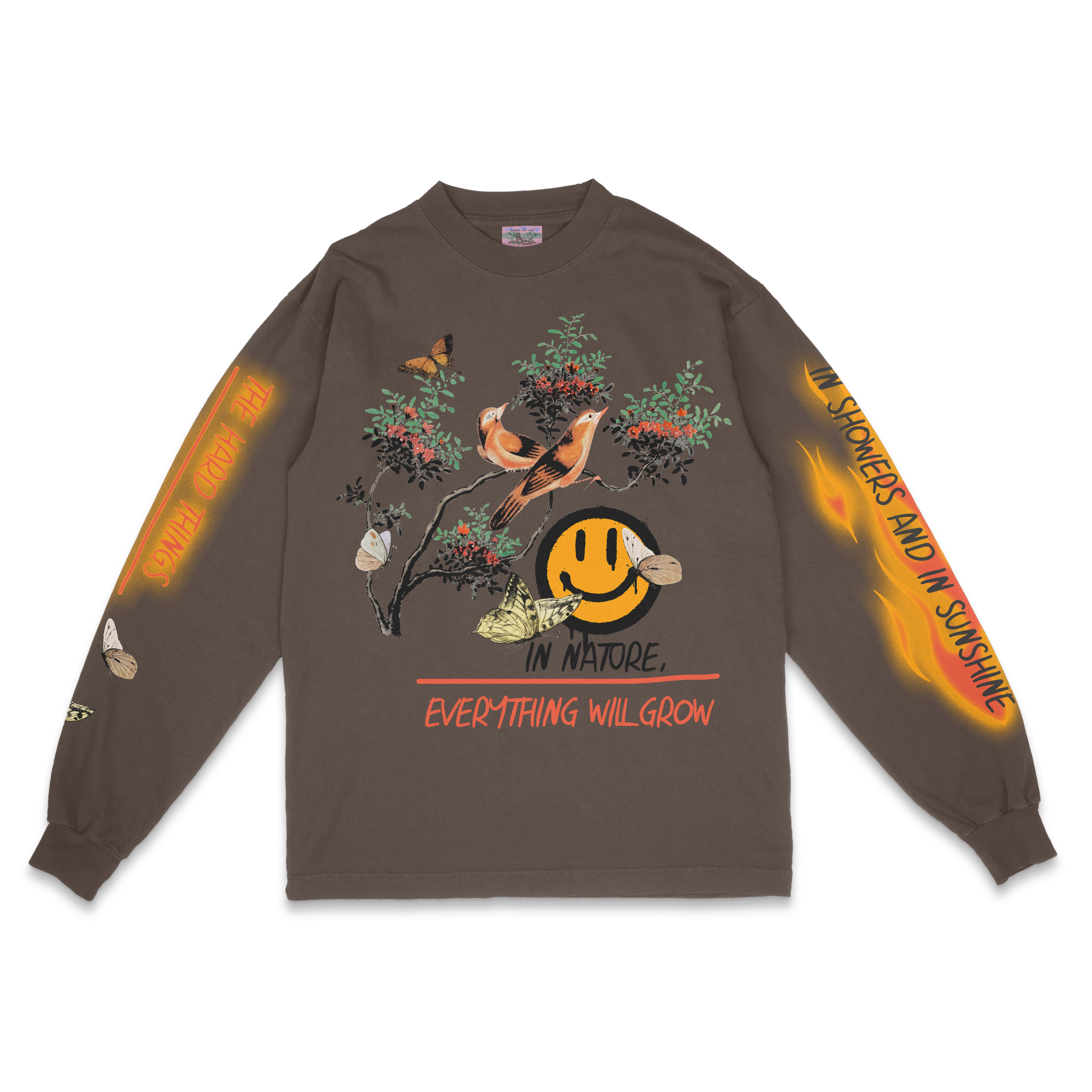 Everything Will Grow Brown Long Sleeve