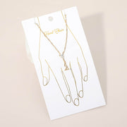 Oval Stone Accent Delicate Hand Chain Bracelet