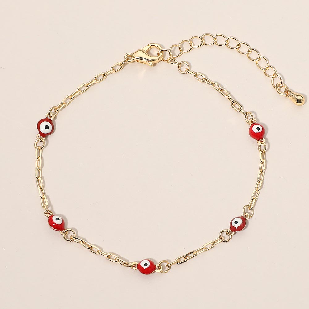 Evil Eye Bead Station Bracelet