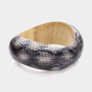 Snake Patterned Bangle Bracelet