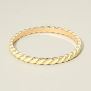 Enamel Inlay Twisted Hinged Bangle Bracelet