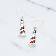 Enamel lighthouse earrings