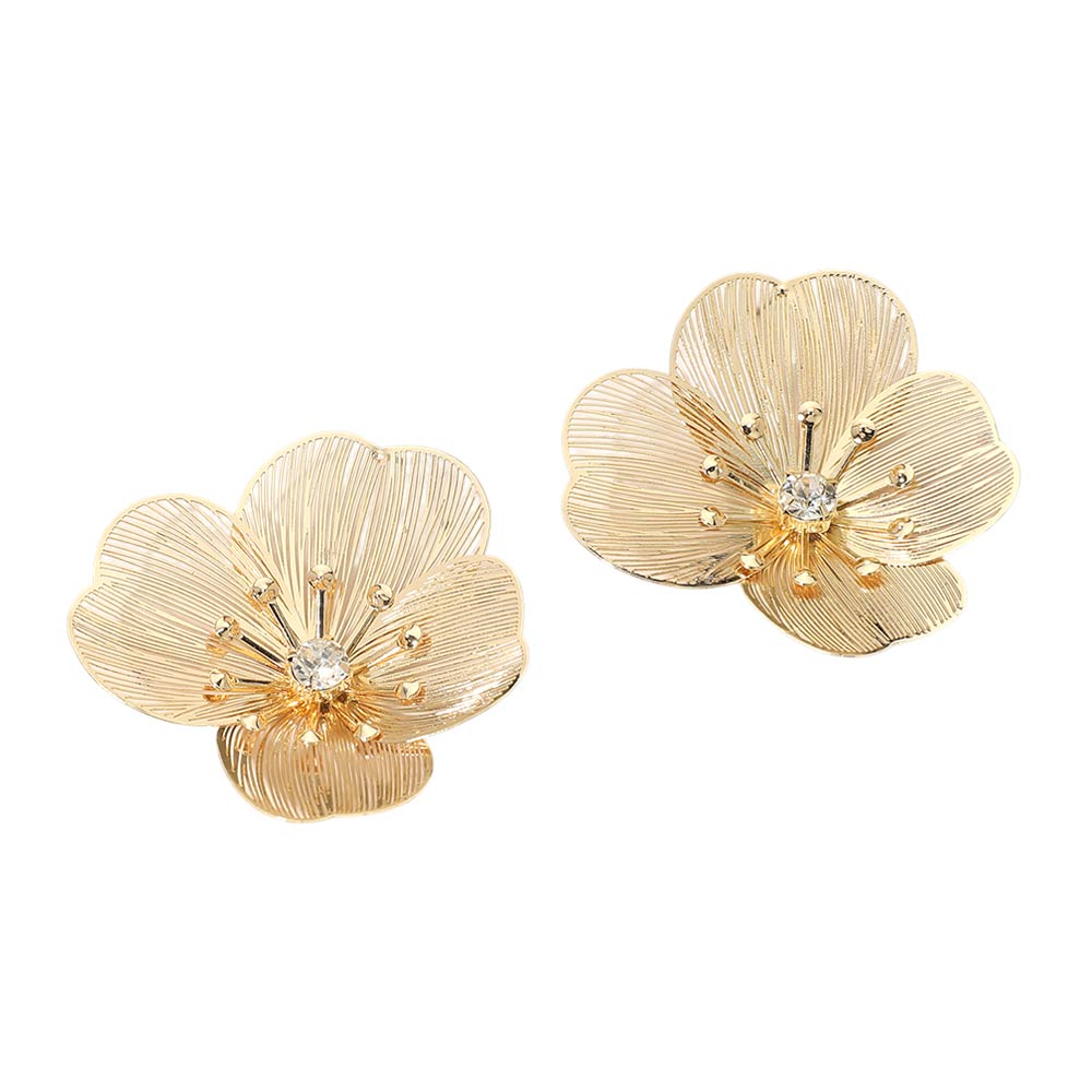 Floral Cutout Statement Earrings