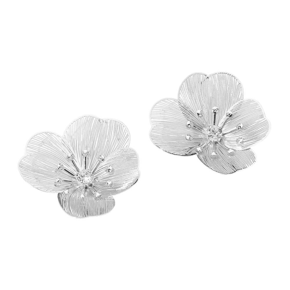 Floral Cutout Statement Earrings
