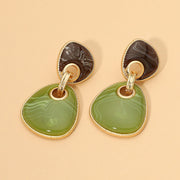 Abstract Resin DRop Earrings