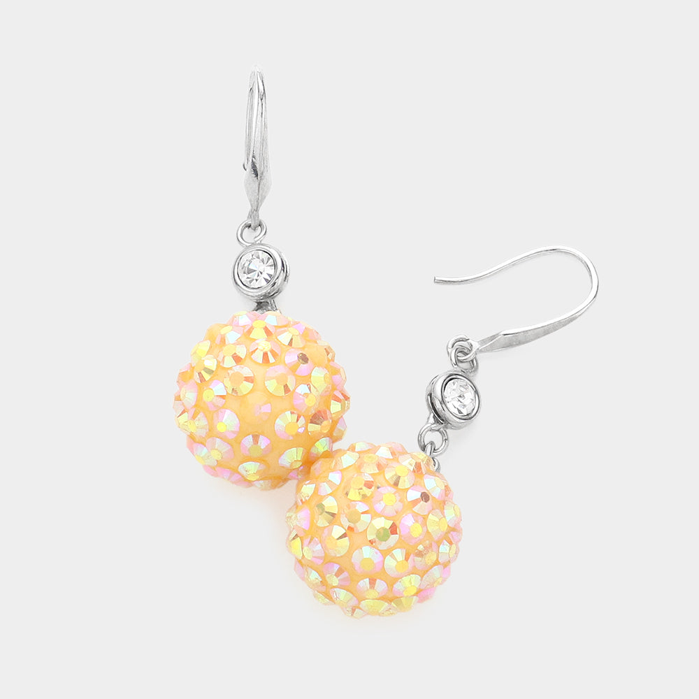 Shamballa Ball Dangle Earrings