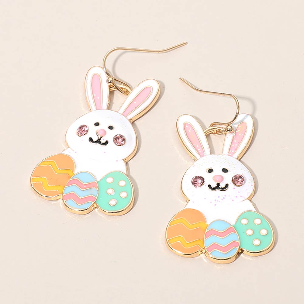 Easter Bunny Egg Drop Earrings