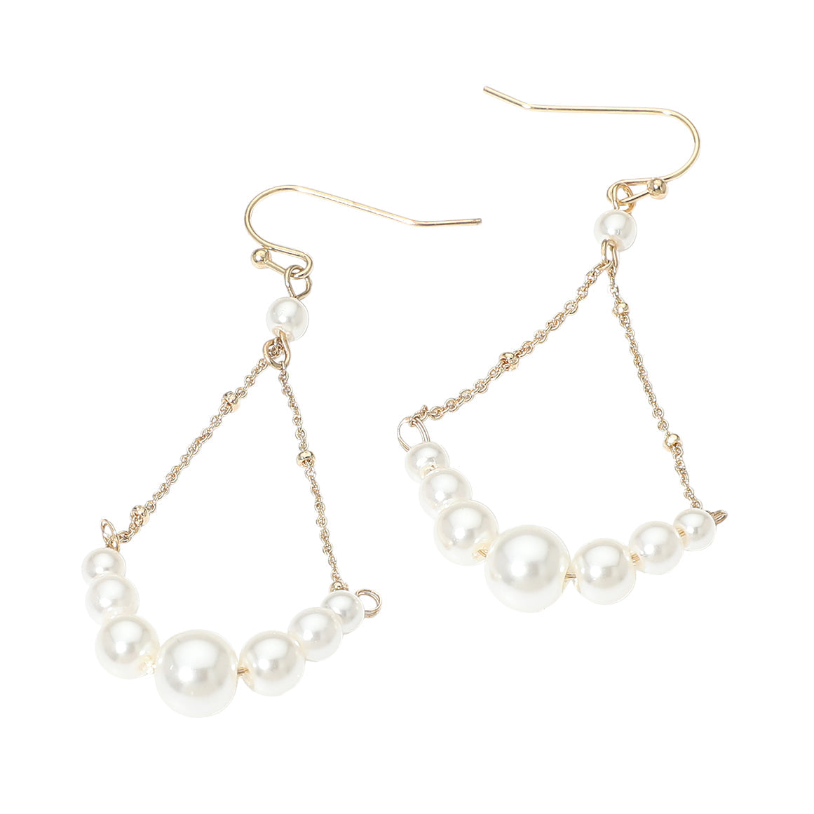 Pearl Chain Drop Earrings