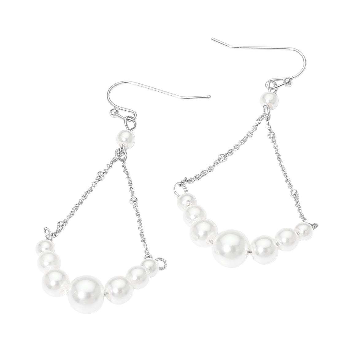 Pearl Chain Drop Earrings