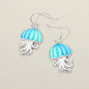 Jellyfish Charm Drop Dangle Earrings
