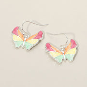 Butterfly Charm Drop Dangle Earrings