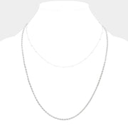 Double Layered Pearl Accented Necklace