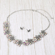 Boho Floral Butterfly Link Necklace