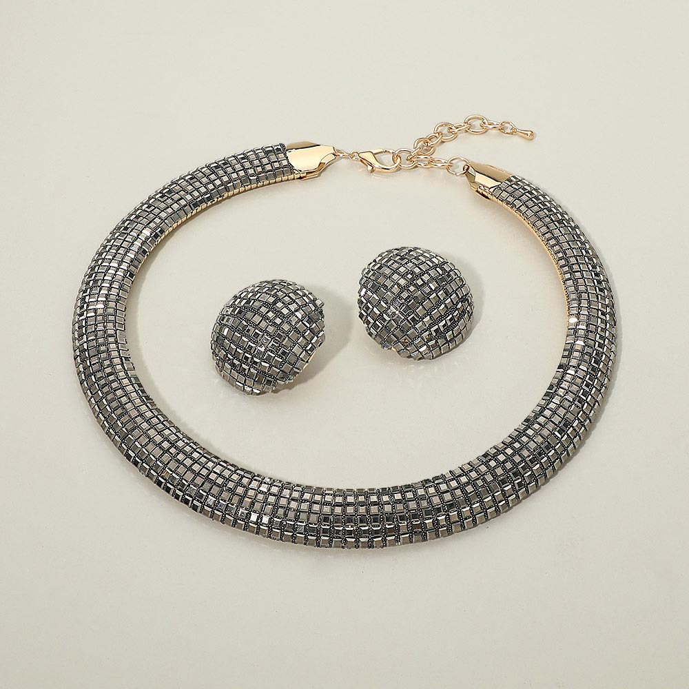 Bling Studded Statement Necklace