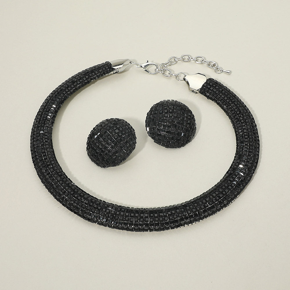 Bling Studded Statement Necklace
