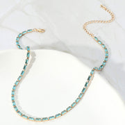 Rectangle Stone Necklace
