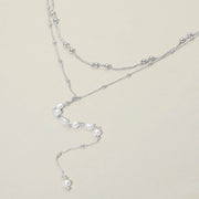 Layered Pearl Drop Earrings