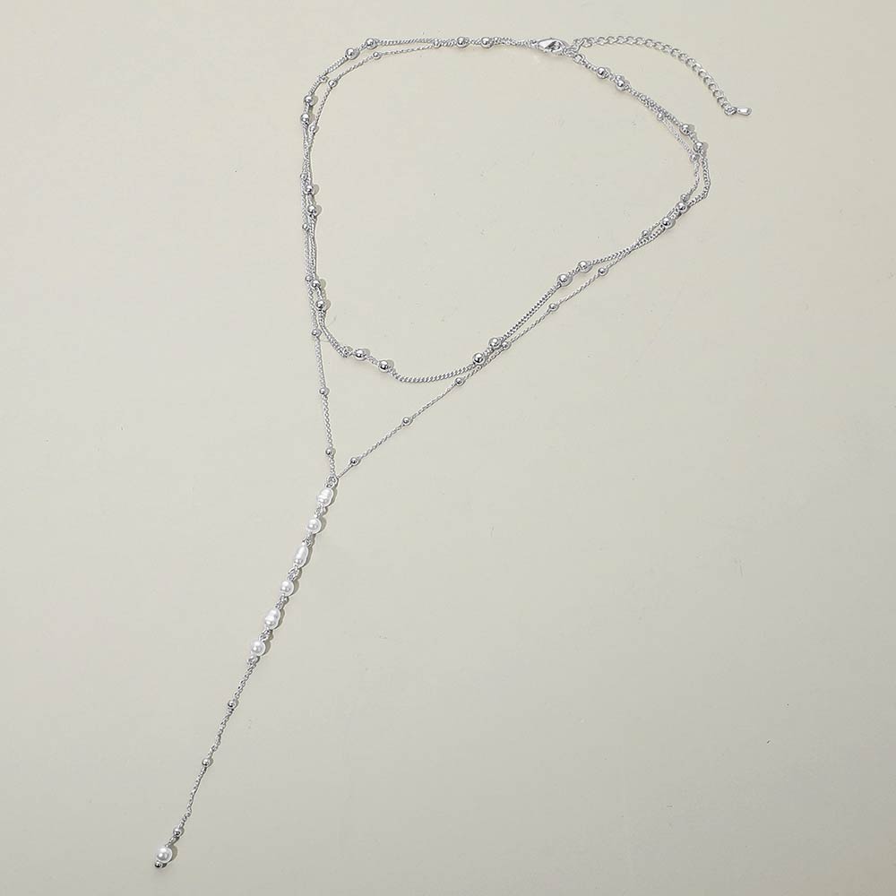 Layered Pearl Drop Earrings