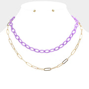 Double Layered Chain Necklace