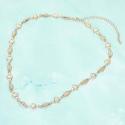 Shell Pearl Link Necklace