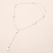 Pearl Station Y-Shaped Necklace