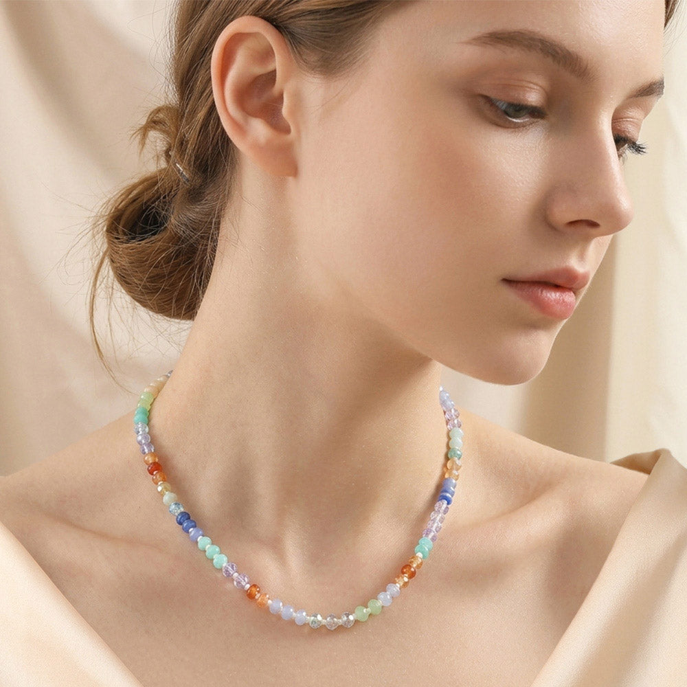 Faceted Beaded Necklace