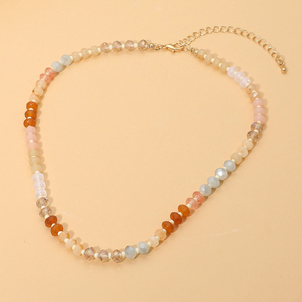 Faceted Beaded Necklace