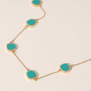 Pebble Link Station Necklace