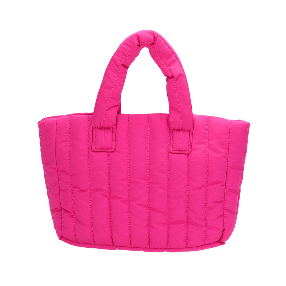 Quilted Padded Hand Bag / Tote Bag