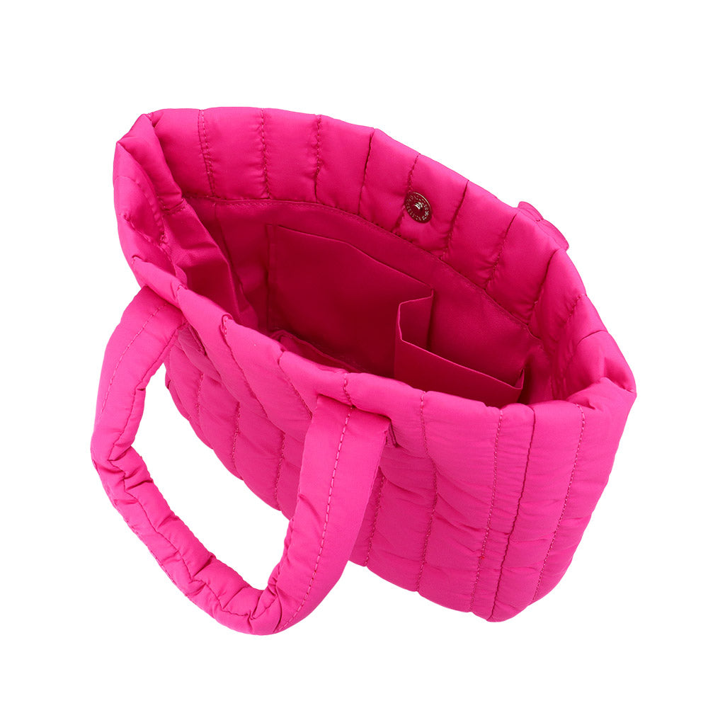 Quilted Padded Hand Bag / Tote Bag
