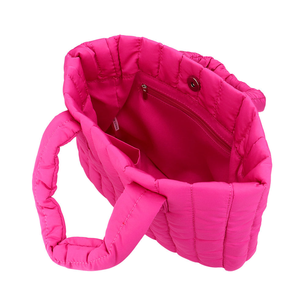 Quilted Padded Hand Bag / Tote Bag