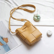Faux Leather Mini Crossbody Bag