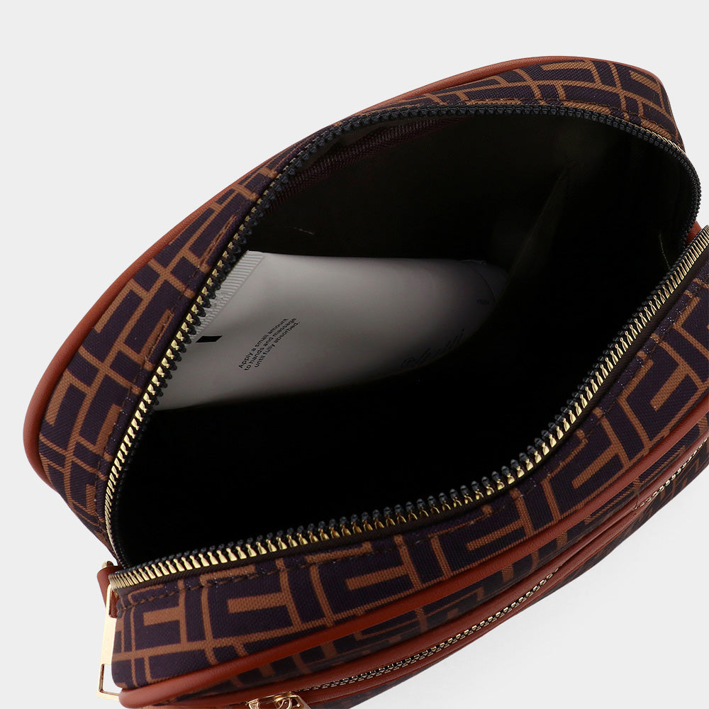 Geometric Pattern Square Crossbody Bag