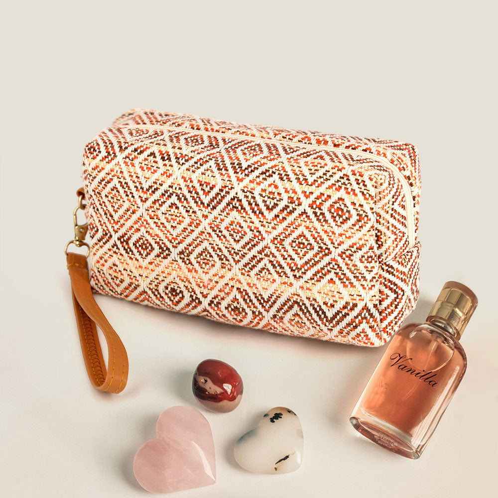 Aztec Patterned Wristlet Pouch Bag