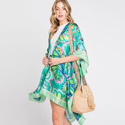 Solid Bucket Bag With Aztec Strap