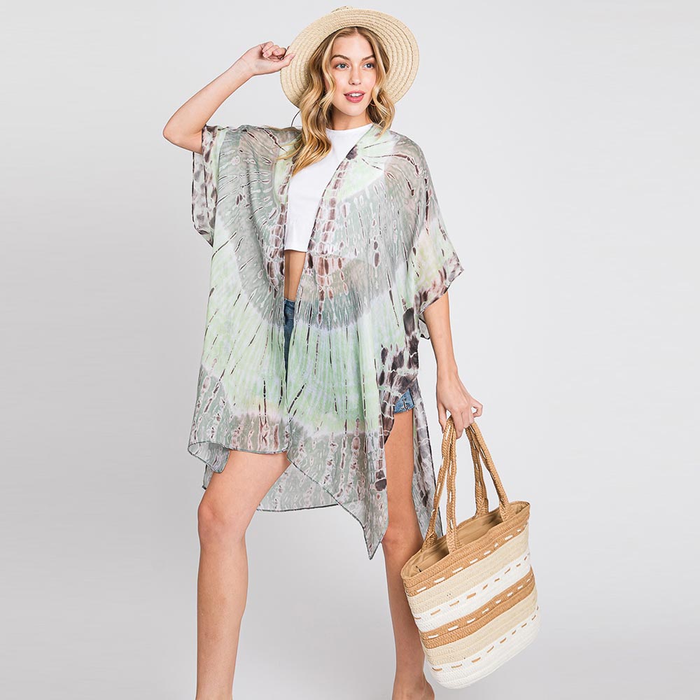 Striped Pattern Dotted line Detail Straw Bag