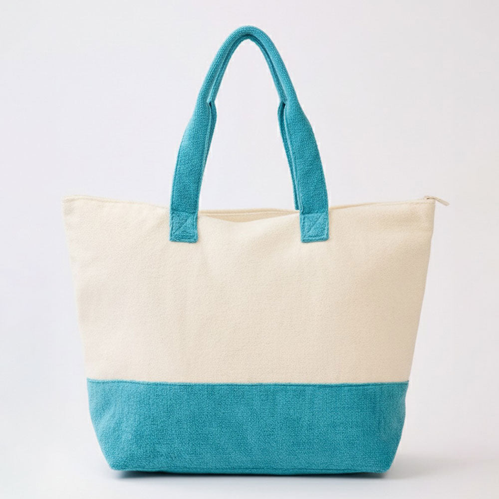 LIFE IS BETTER AT THE BEACH Message Terry Tote Bag