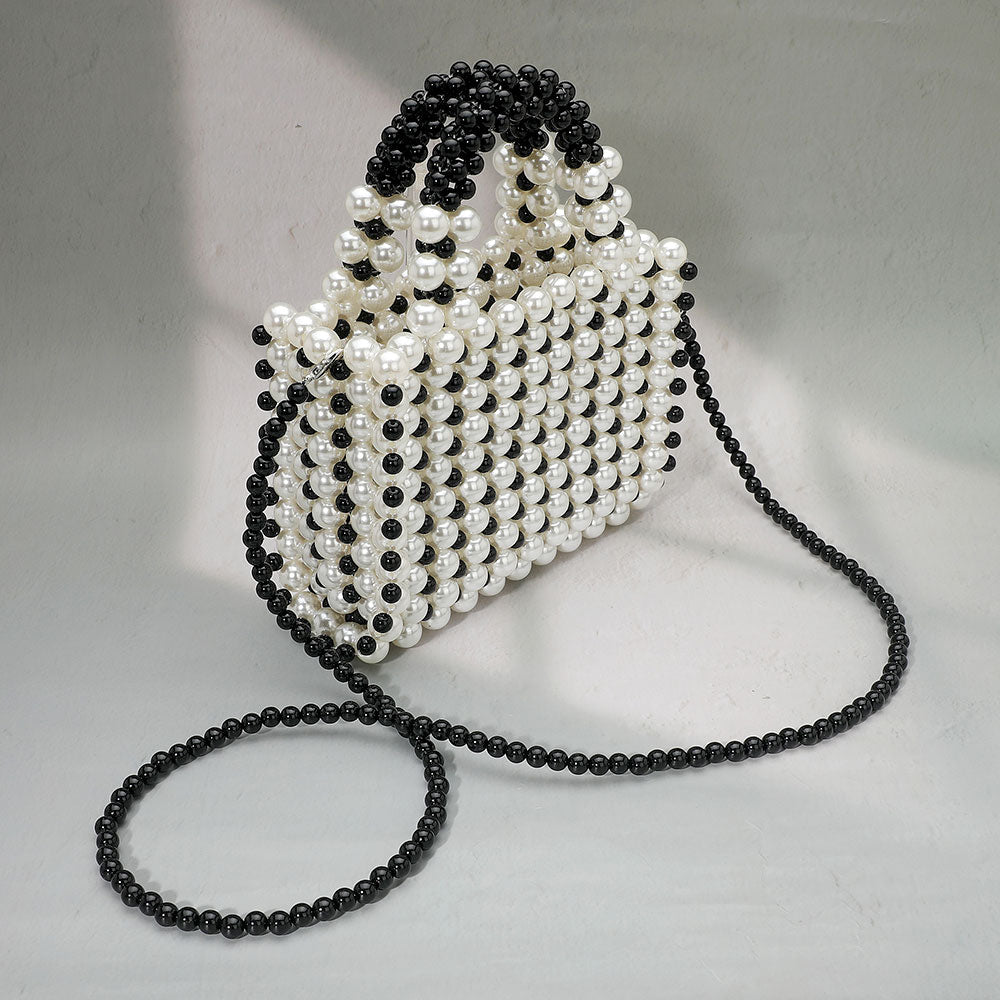 Pearl Box Top Handle Crossbody Bag