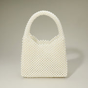 Pearl Beaded Top Handle Handbag