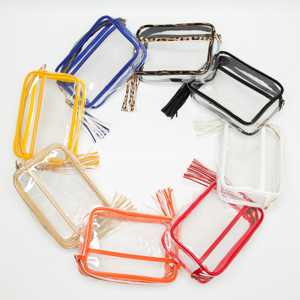 Transparent Tassel Crossbody Bag