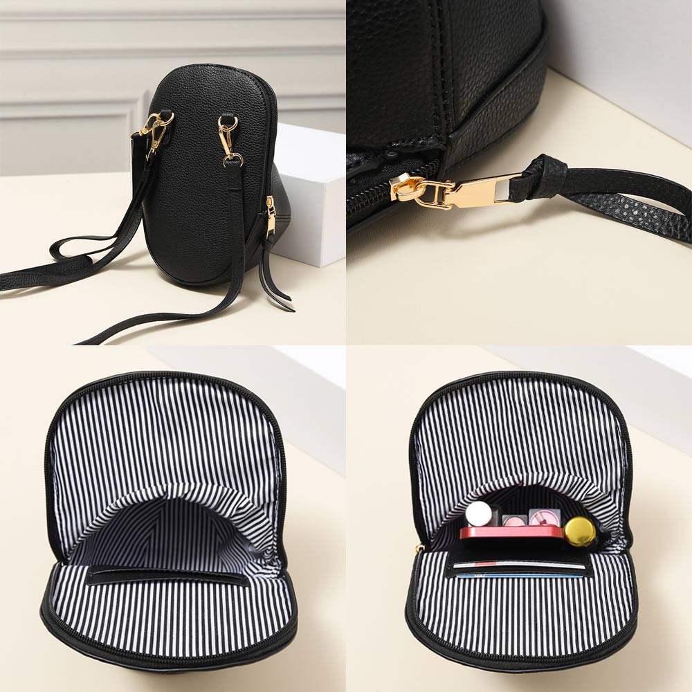 Solid Faux Leather Baseball Cap Crossbody Bag