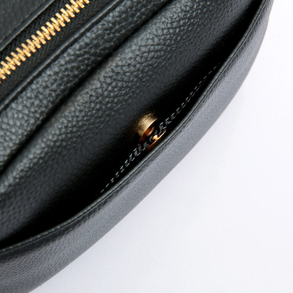 Pebbled Faux Leather Crossbody Bag